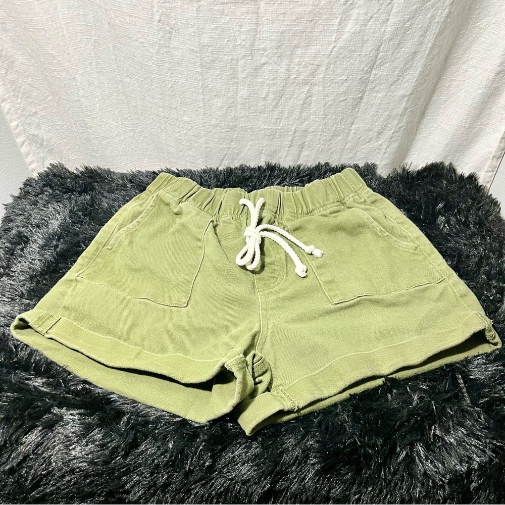 No Boundaries Olive Green Juniors Women's Utility Shorts